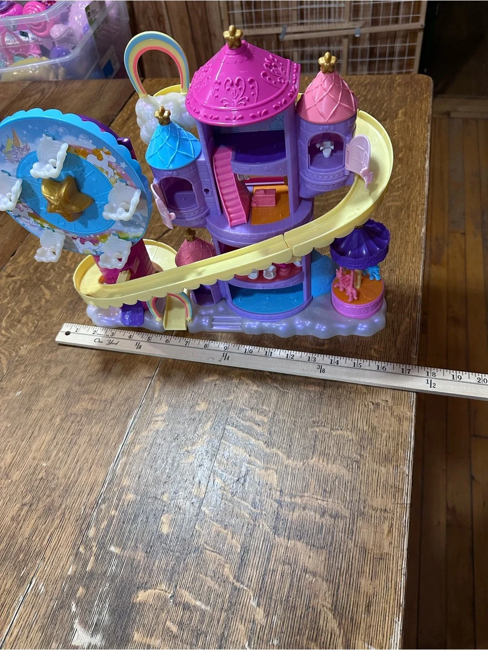 The Polly Pocket Rainbow Funland Theme Park Playset by Mattel